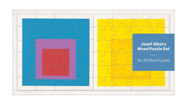 MoMA Josef Albers Wood Jigsaw Puzzle Set